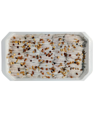 1 - ALICE LE GIOIE DEL MARE Marinated anchovy fillets with orange 1 kg - EXP 3 months