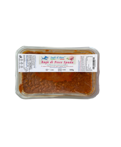 1 - SUGHI DI MARE Ragù d’espadon 500 g - DLC 18 jours