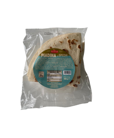 1 - ALIMENTA Piadina wedges with extra virgin olive oil 8 x 50 g - EXP 5 weeks - 1 minute cooking time