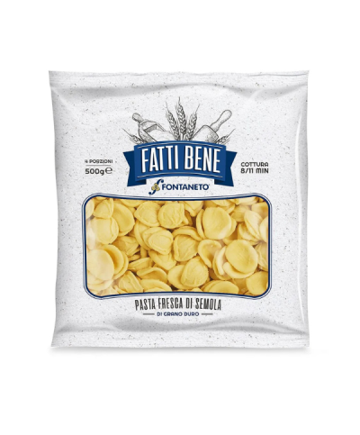 2 - FATTI BENE Pâtes Orecchiette 500 g - DLC 2 mois - 8 minutes de cuisson