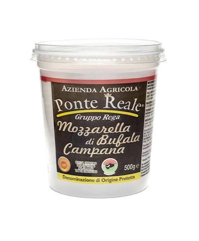 1 - PONTE REALE Mozzarella of Buffalomilk PDO Campana dell'entroterra Casertano 25 x 20 g  500 g - EXP 18 days