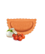 1 - FONTANETO Mezzaluna ravioli filled with burrata, tomato and basil - 4 x (27~ x 18 g  500 g)  2 kg - EXP 3 weeks - 5 minutes 