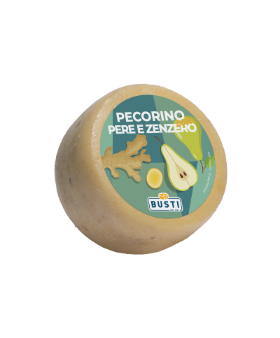 1 - BUSTI Pecorino with pears and ginger 1 kg - EXP 2 months - aged 20 days