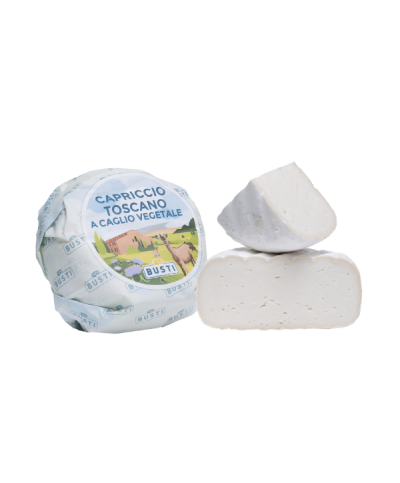 1 - BUSTI Toskanisches „Capriccio“ mit vegetarischem Lab 600 g - RLZ 1 Monat - 12 Tagen gereift