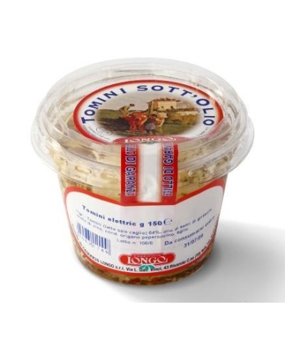2 - CASEIFICIO LONGO traditionelle Tomini in Öl 2 x ~75 g - RLZ 7 Wochen