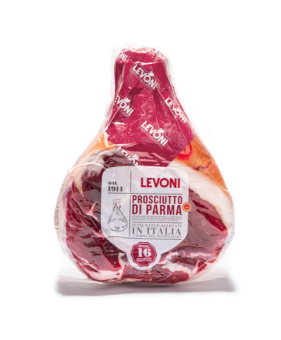 1 - LEVONI Prosciutto crudo di Parma DOP pressato disossato 7 kg - TMC 2 mesi - stagionato 16 mesi