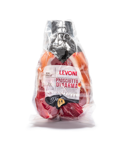 1 - LEVONI Prosciutto crudo di Parma DOP Don Romeo Addobbo disossato 7 kg - TMC 2 mesi - stagionato 24 mesi