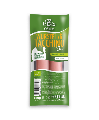 1 - BIO DELIZIE Saucisses de dinde bio 2x80 gr  160 gr - DLC 3 semaines