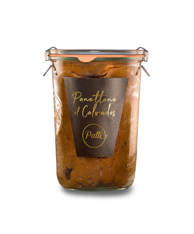 1 - PANIFICIO PATTI Panettone im Glas mit Rosinen und Calvados 250 g - RLZ 5 Woche