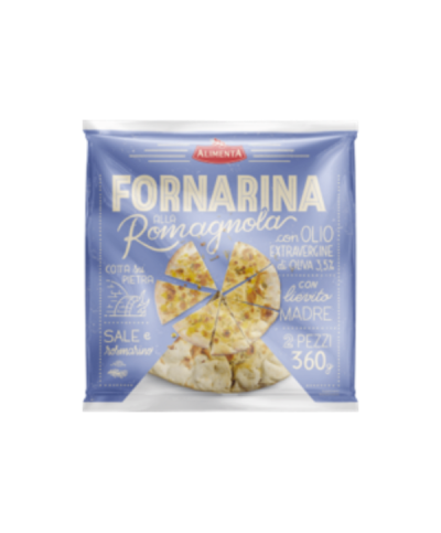 1 - ALIMENTA Focaccia "Fornarina" 2 x 180 g - DLC 5 semaines - 5 minutes de cuisson