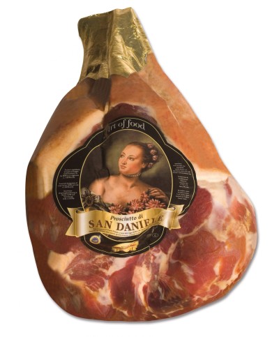1 - SAN DAN PROSCIUTTI San Daniele PDO boneless Addobbo raw ham 8,6 kg - EXP 3 months - aged 15 months
