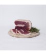 3 - ANTICA MACELLERIA FALORNI - Italienischer Cinta Senese Schinken 6 kg - ohne Knochen, mit Schwarte und Haxe - RLZ 3 Monate -